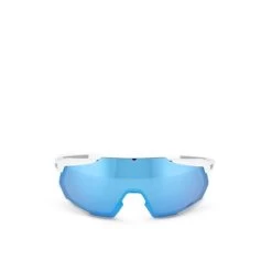 100% RACETRAP 3.0 MATTE WHITE HiPER BLUE MULTILAYER MIRROR LENS