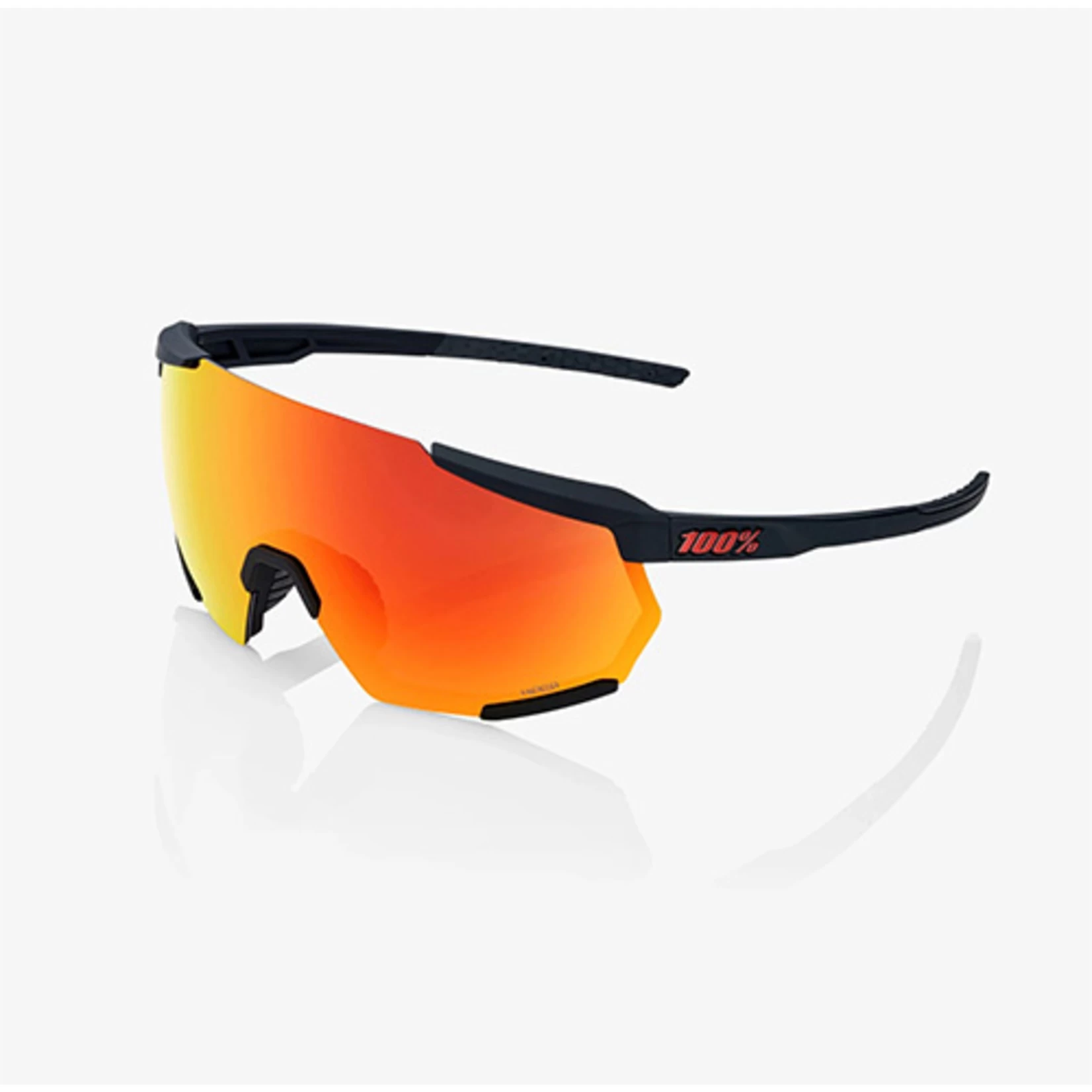 100% RACETRAP 3.0 SOFT TACT BLACK HiPER RED MULTILAYER MIRROR LENS - Image 2