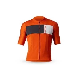 CASTELLI PROLOGO 7 JERSEY - FIERY RED/LIGHT BLACK/IVORY