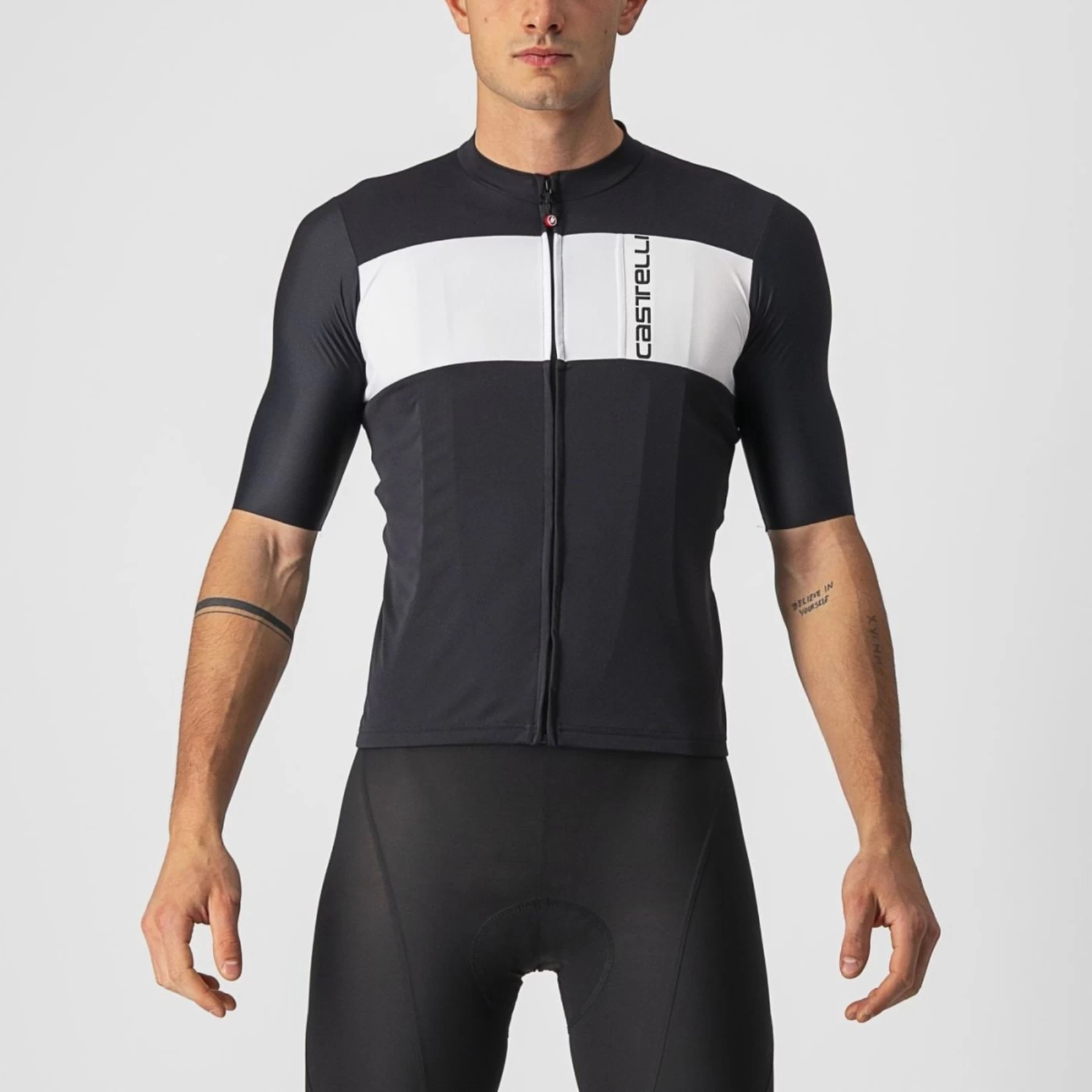 CASTELLI PROLOGO 7 JERSEY - LIGHT BLACK/SILVER GRAY/IVORY - Image 2
