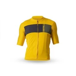CASTELLI PROLOGO 7 JERSEY - SAFFRON/LIGHT BLACK/MILITARY GREEN