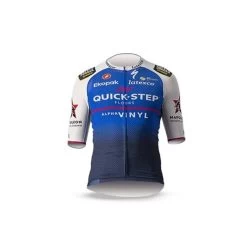 CASTELLI QUICK STEP CLIMBER'S 3.1 JERSEY BELGIAN BLUE/WHITE