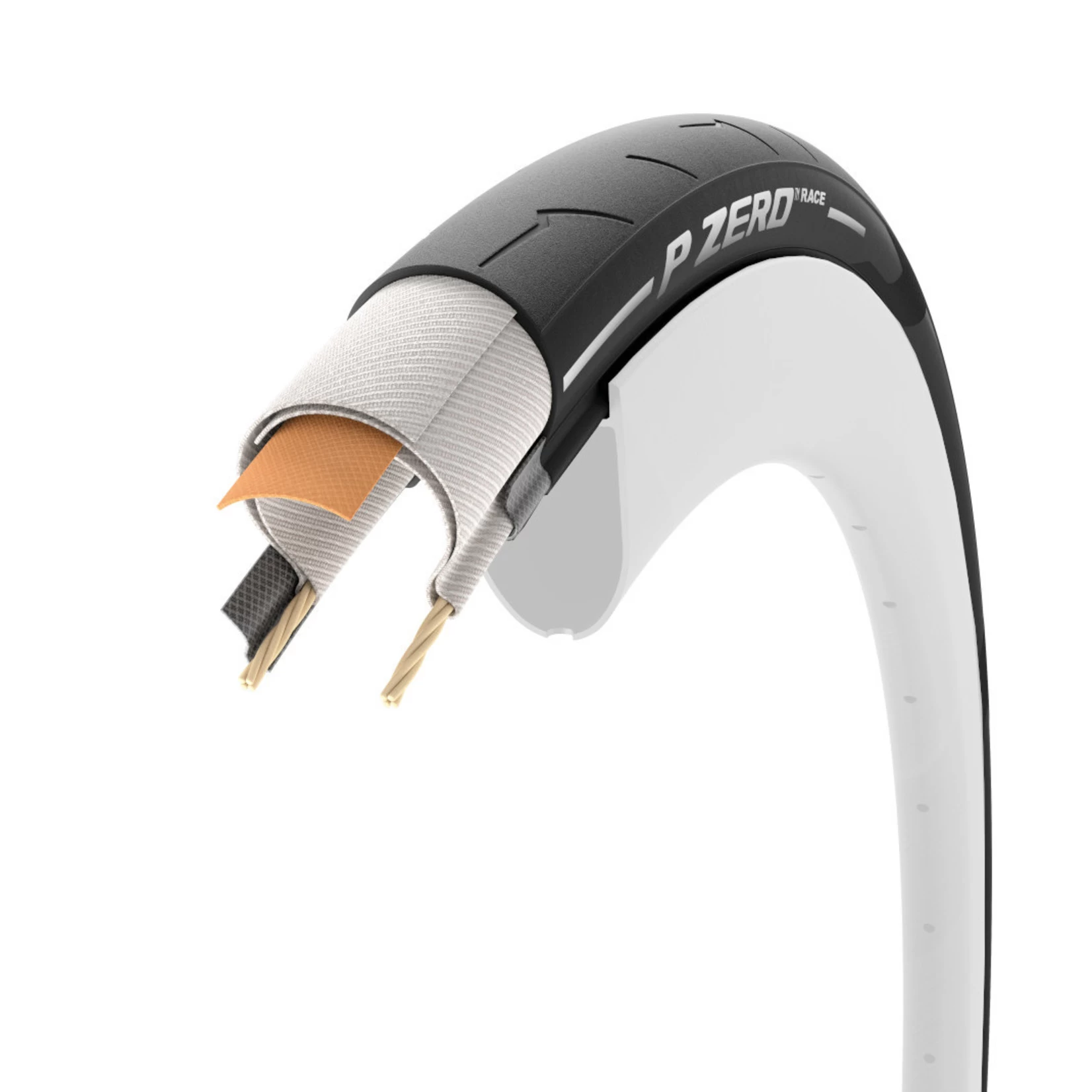 PIRELLI P ZERO RACE TLR CLASSIC FOLDING TYRE TAN WALL - Image 3