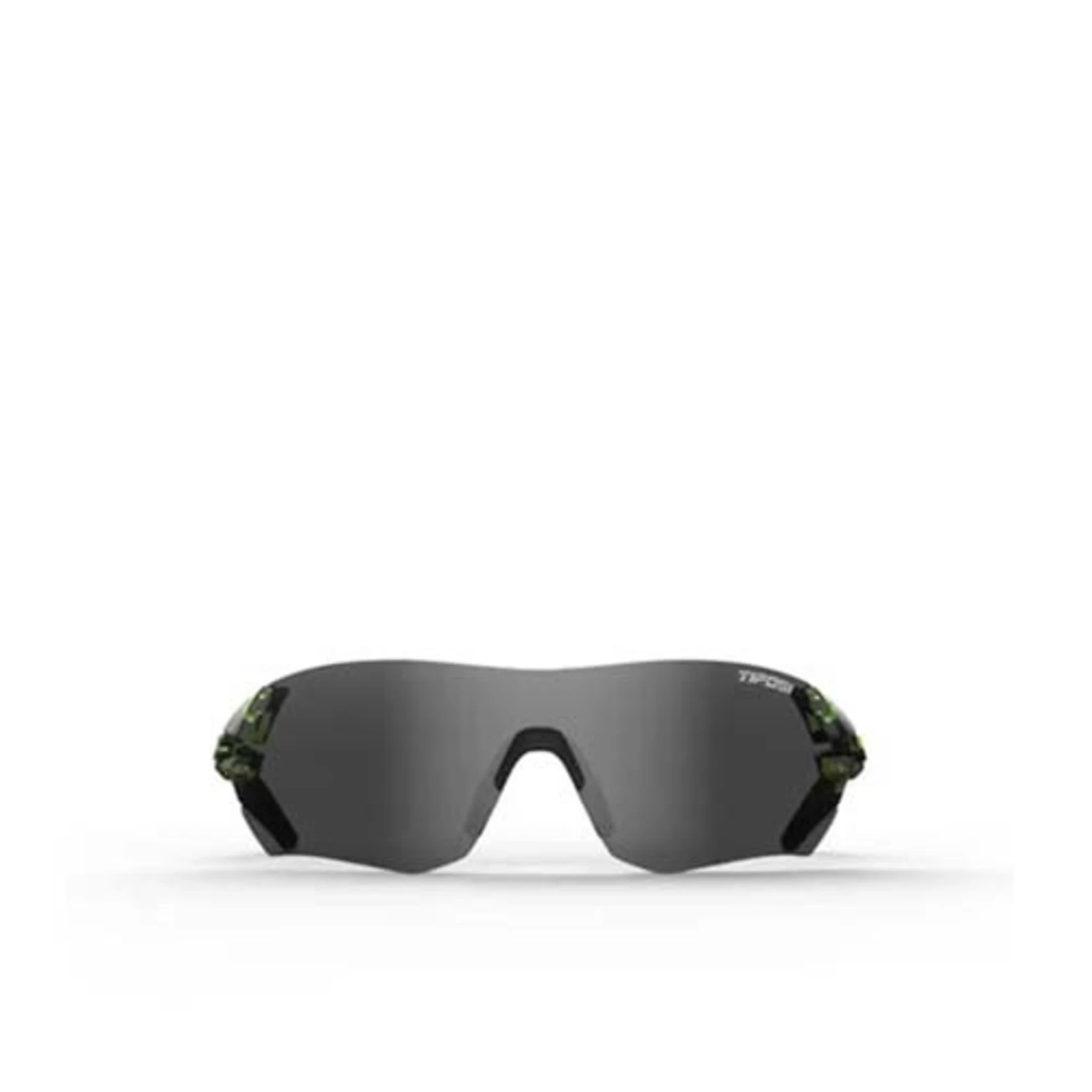 TIFOSI TSALI CRYSTAL NEON GREEN SMOKE/AC RED/CLEAR LENS