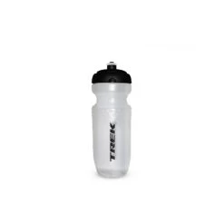 TREK WORD MARK WATER BOTTLE CLEAR BLACK