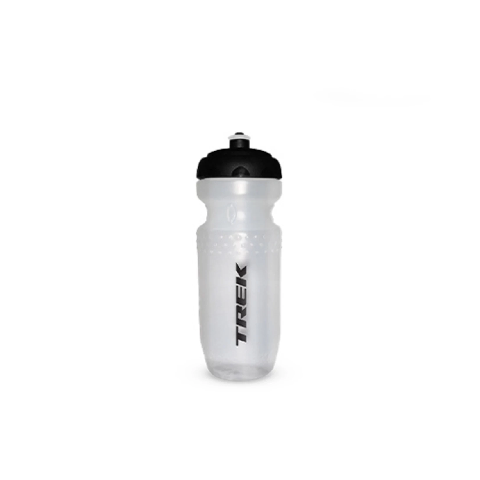 TREK WORD MARK WATER BOTTLE CLEAR BLACK